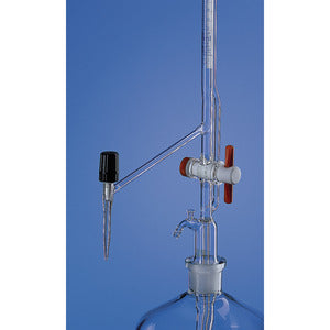 Burette automatiche, secondo Pellet, vetro borosilicato 3.3, con rubinetto, Classe AS, senza bottiglia
