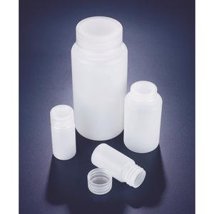 Bottiglie a bocca larga, HDPE, con tappo a vite, PP