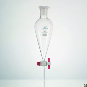 Imbuto separatore, conico, vetro borosilicato 3,3