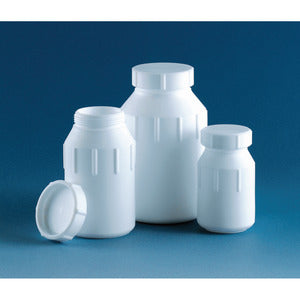 Bottiglie bocca larga, PTFE, con tappo a vite