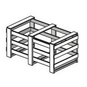 Imballo in gabbia di legno