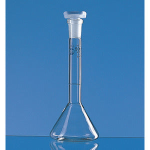 Matracci trapezoidali tarati, vetro borosilicato 3.3, classe A, graduazioni blu
