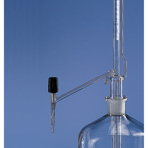 Burette automatiche, secondo Pellet, vetro borosilicato 3.3, Classe AS, senza rubinetto