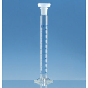 Cilindri di miscelazione, vetro borosilicato 3.3, forma alta, classe A, graduazioni blu