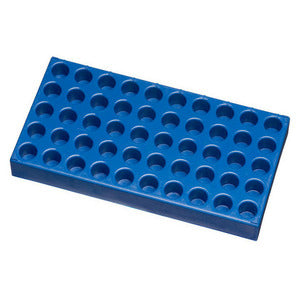 Rack per vial in PP, blu