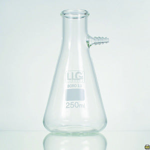 Beuta da vuoto con ugello, in vetro borosilicato 3.3