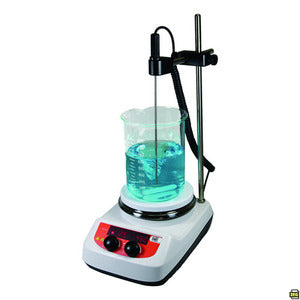 Agitatore magnetico con riscaldamento LLG-uniSTIRRER 3 pro, set completo