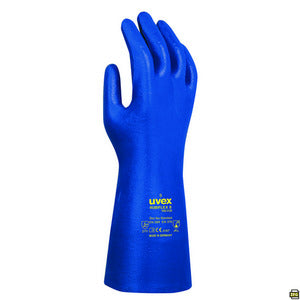 Guanti di protezione chimica uvex rubiflex S NB35B, NBR
