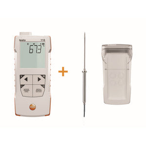 Termometro testo 110 Food, SET con sonda per alimenti in acciaio inox