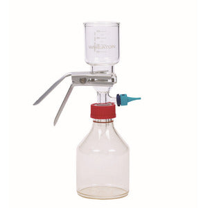 Apparecchio filtrante con supporto in acciaio inossidabile, con morsetto in alluminio anodizzato e collegamento a vite GL45