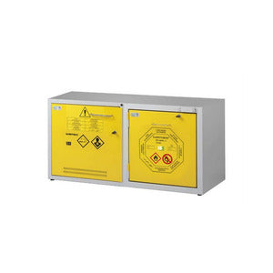 Armadio sottocappa per infiammabili + chimici, acidi e basi larghezza 1200 mm - KEMFIRE 1200/50 tipo A