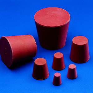 Tappi conici in gomma rossa