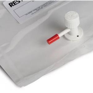 Sacchetto per campionamento gas, in Tedlar con valvola singola in polipropilene e raccordo per setto da 1 litro, dim. 7" x 7"