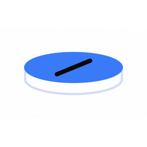 Setto N 8, Silicone/PTFE, con fessura, bianco/blu, 1.0 mm, 55° shore A