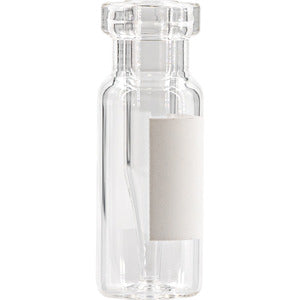 Vial crimp, N 11, 11.6x32.0 mm, vetro chiaro, con inserto integrato 0.2 mL, con etichetta